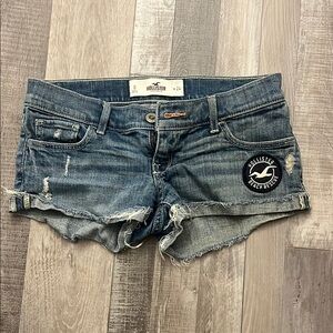 Hollister Women's Blue Denim Shorts